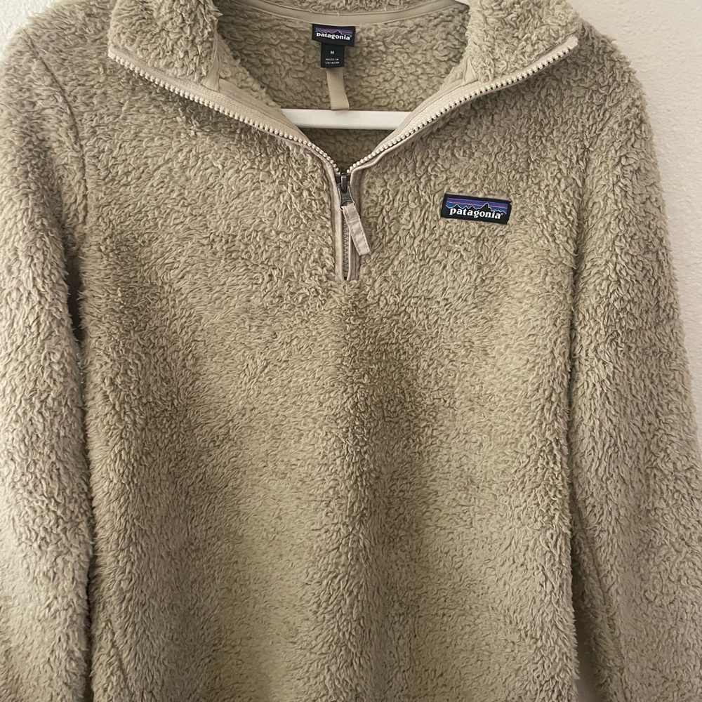 Patagonia Zip-Up Fleece Sweater - Beige